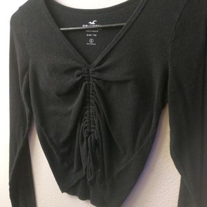 Hollister Long sleeve Black Baby Tee